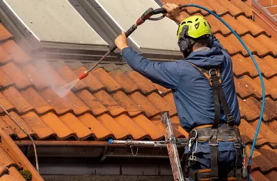 Démoussage et hydrofuge de toiture à Carnetin